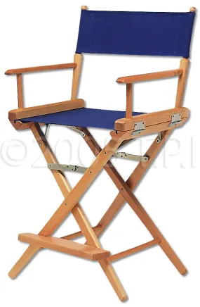 Telescope Casual Directors Chair 41" Height - Walnut Frame / Red Canvas