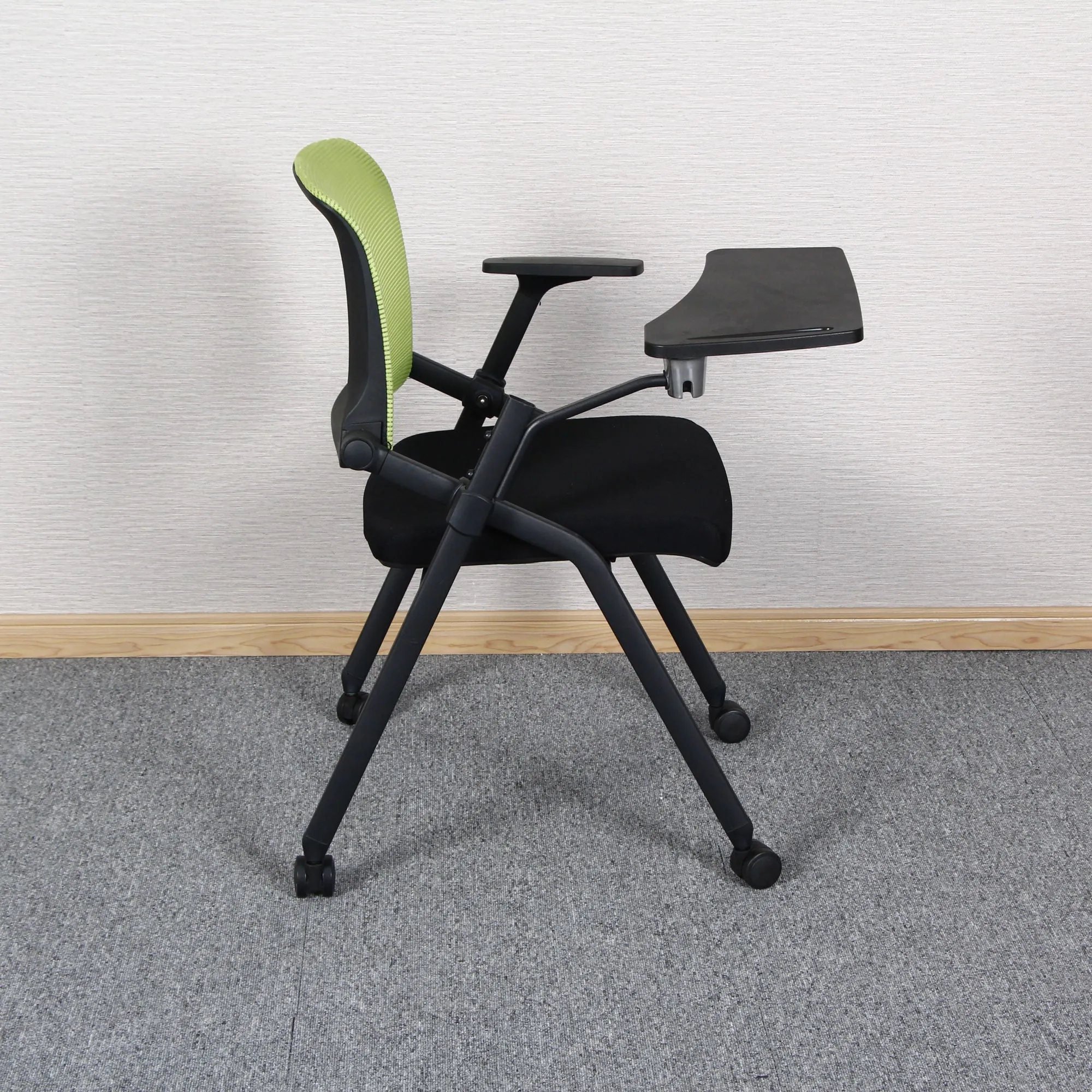 Training Meeting Mesh Conference Chair Office Chairs with Writing Board