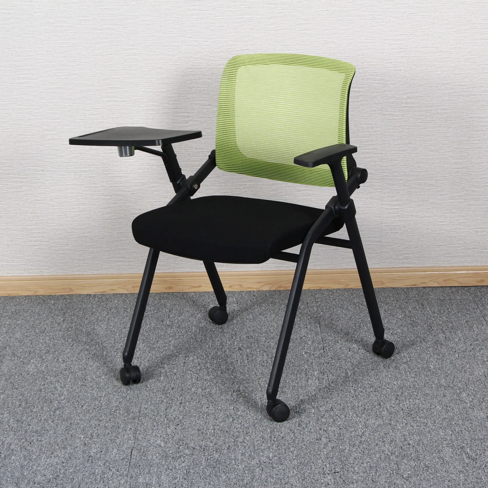 Training Meeting Mesh Conference Chair Office Chairs with Writing Board