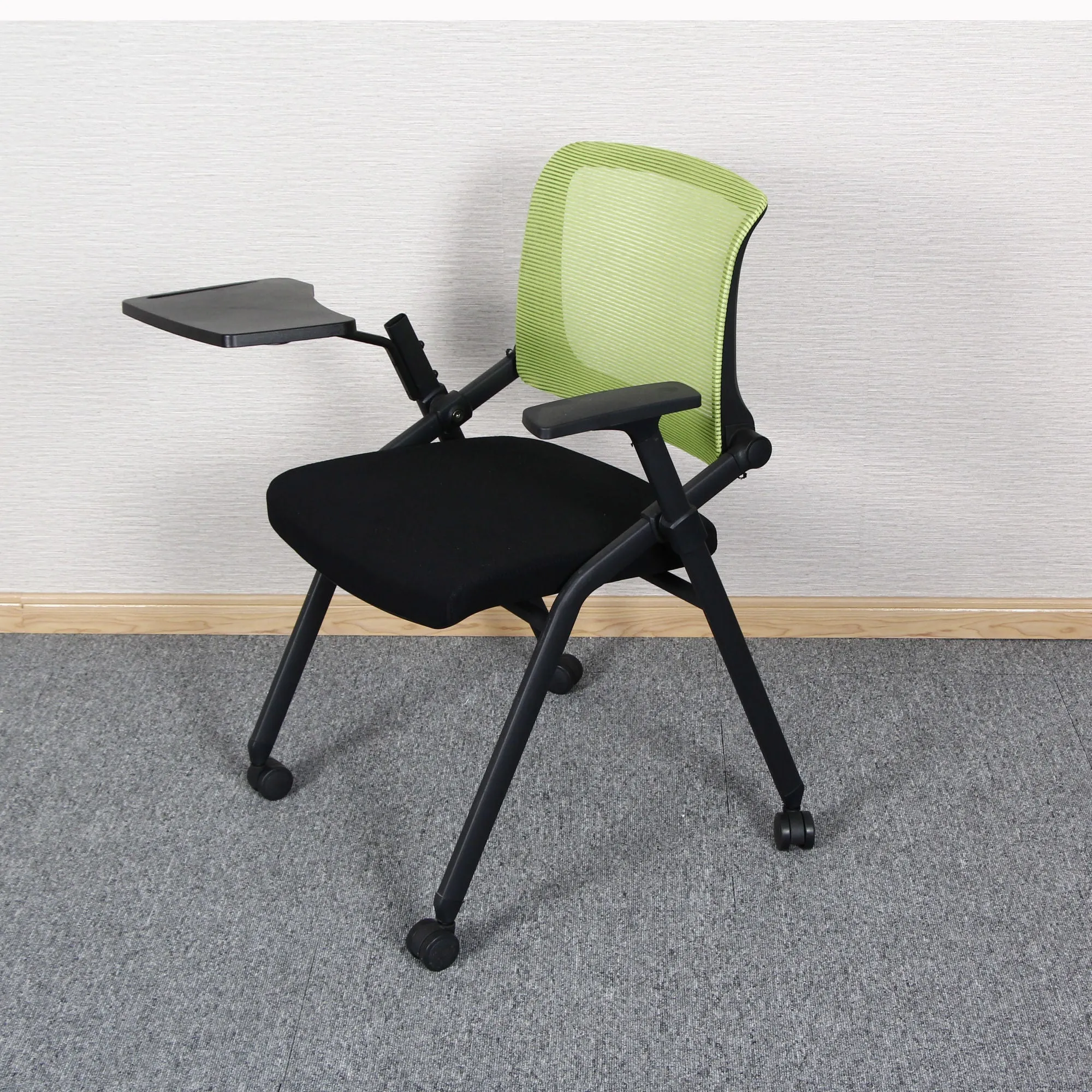Training Meeting Mesh Conference Chair Office Chairs with Writing Board