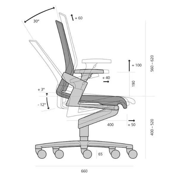 Wilkhahn ON 17407_S Swivel