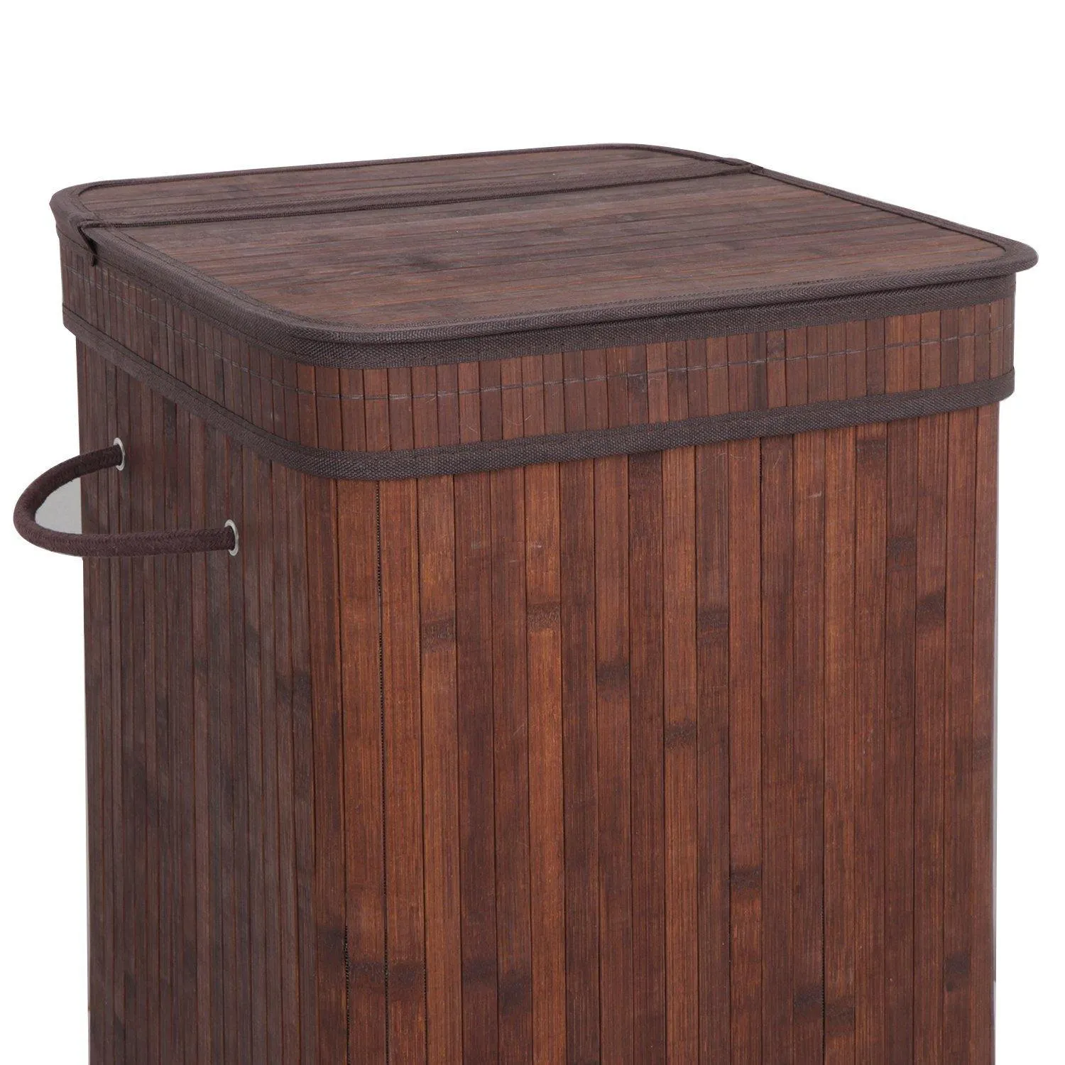 ZENY™  String Handles Square Laundry Hamper Bamboo
