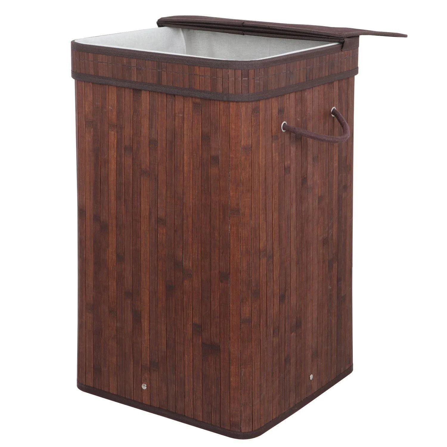 ZENY™  String Handles Square Laundry Hamper Bamboo