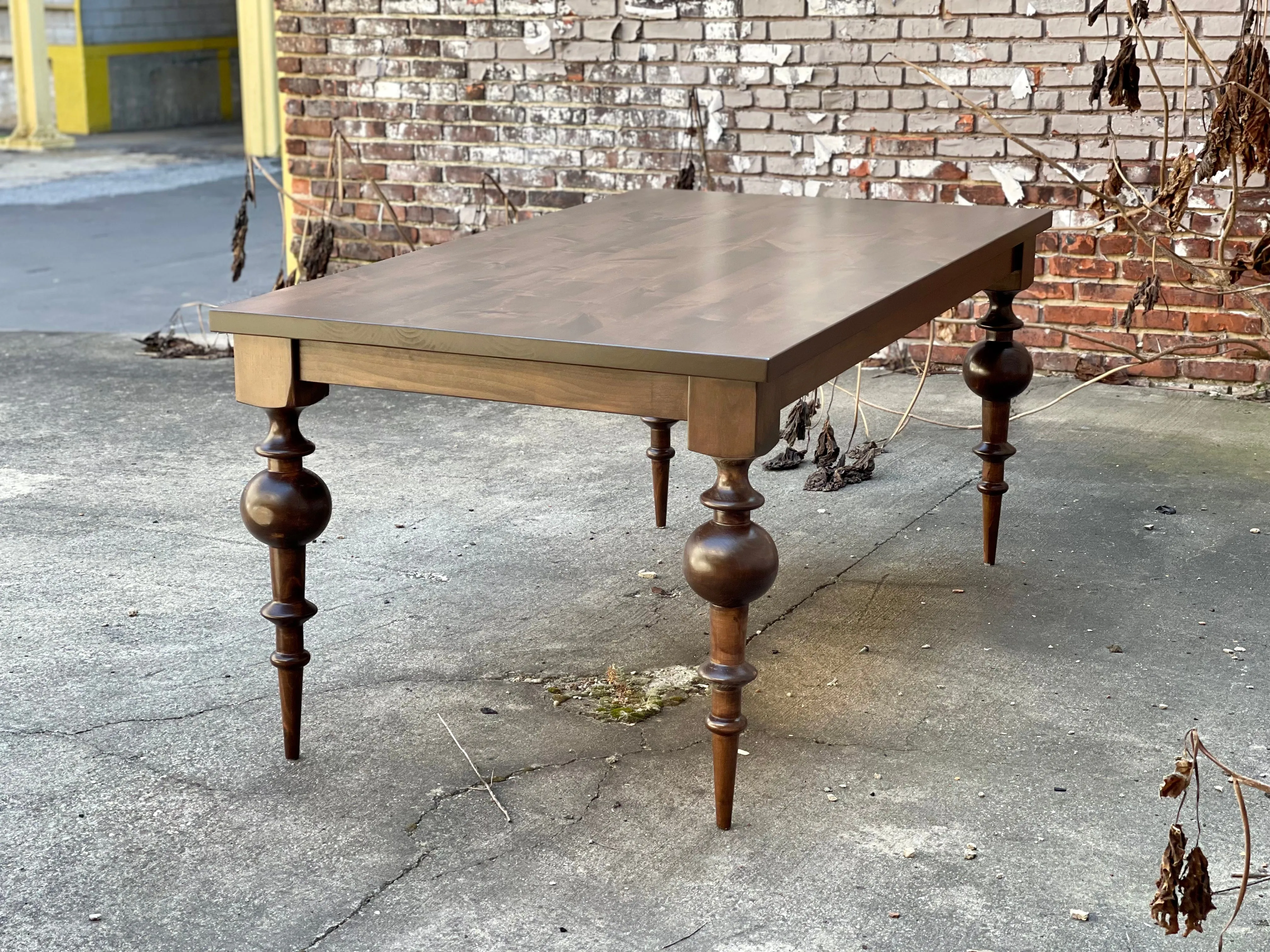 Zgallerie Daphne inspired Turned Leg Dining Table