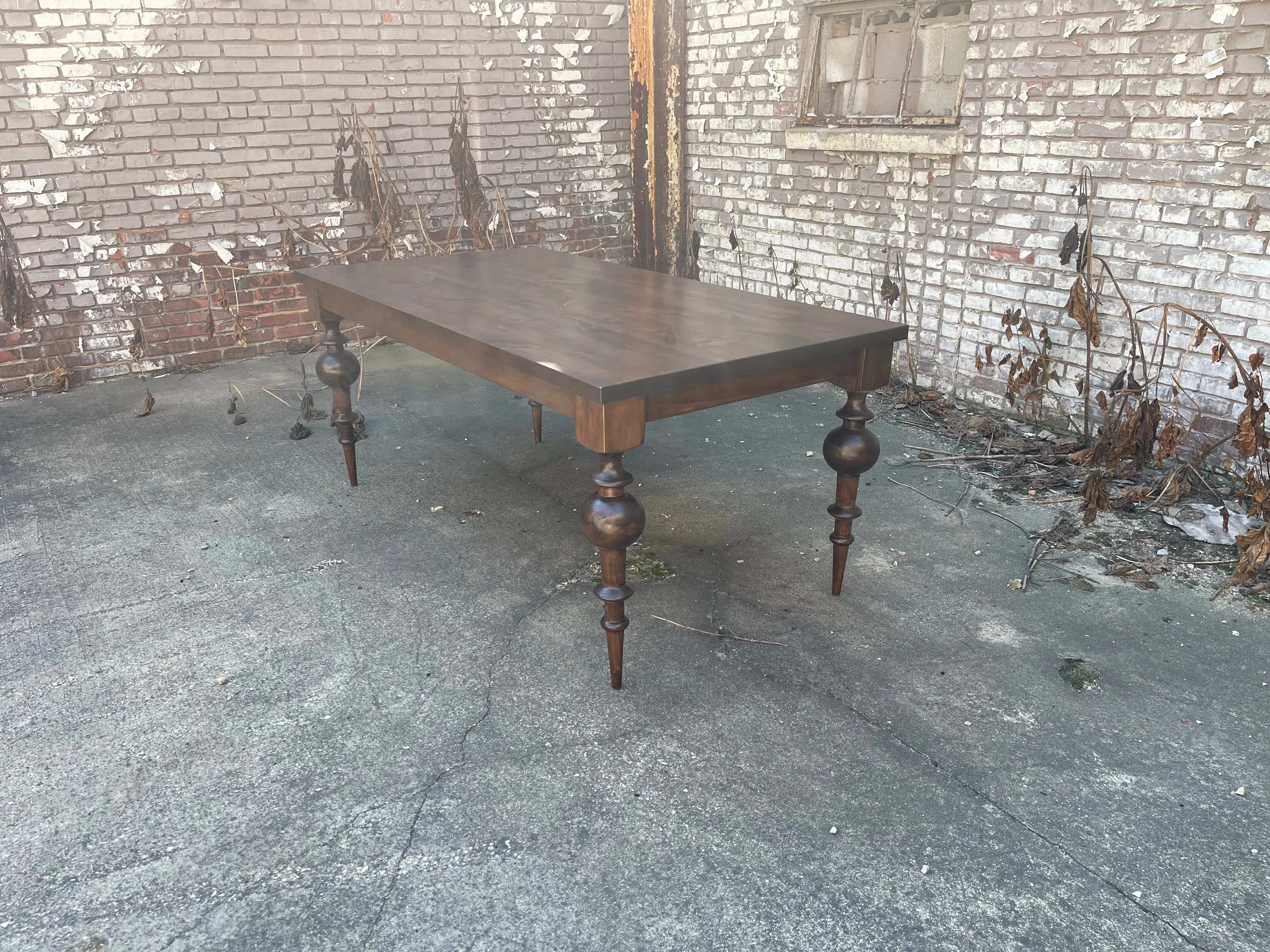 Zgallerie Daphne inspired Turned Leg Dining Table